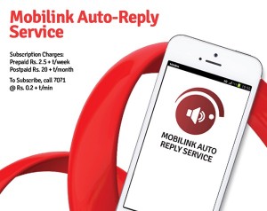 Mobilink Auto Reply Service