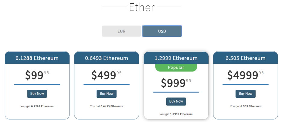 How to buy Ethereum using credit card