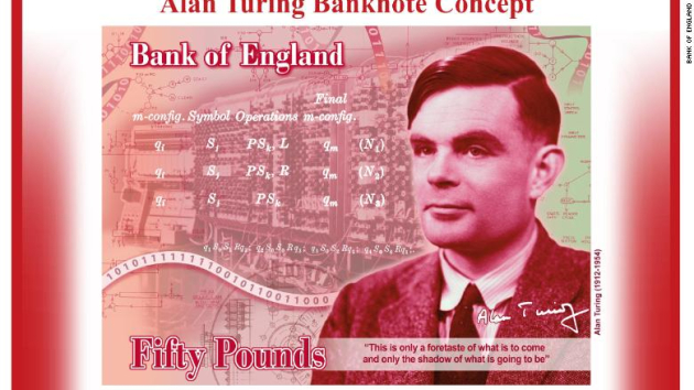 Renowned mathematician Alan Turing will be the face of U.K’s £50 note