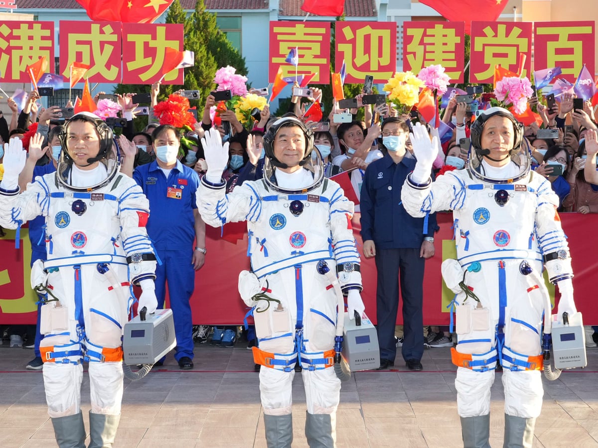 China Launches First Crew To Live On The New Space Station