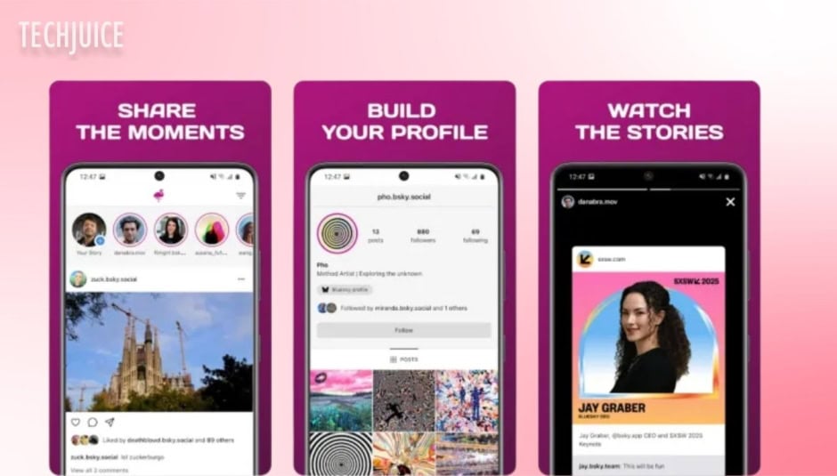 Blueskys Pinksky App Launches On Android With Instagram Like Features