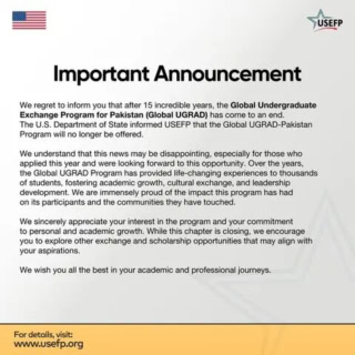 U S Ends Global Ugrad Exchange Program For Pakistan After 15 Years 