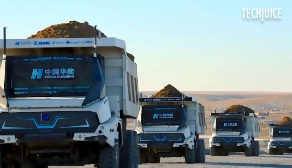 Chinas 100 Electric Mining Trucks Now Fully Autonomous