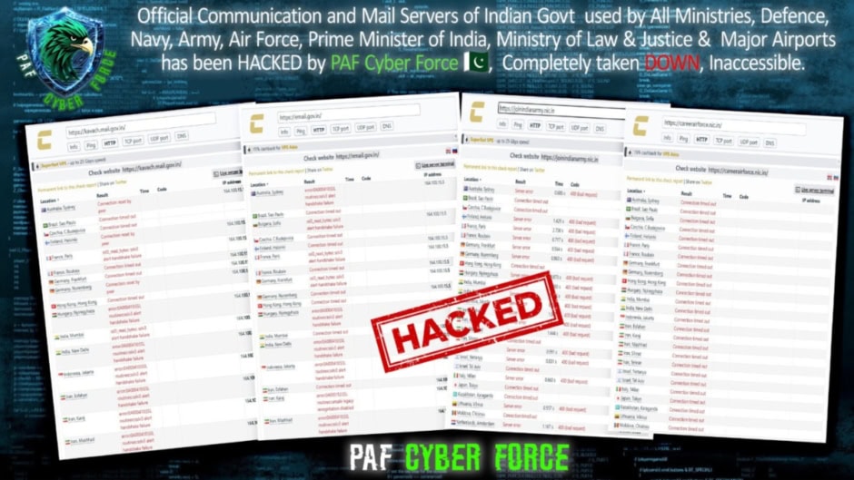 Paf Cyber Force Hacks Indian Websites Amid Border Chaos