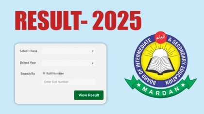 BISE Mardan HSSC Part I & Part II Annual Examination Result 2025 Announced