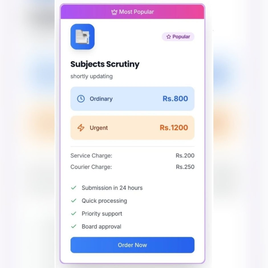 Bsek Online Scrutiny Portal
