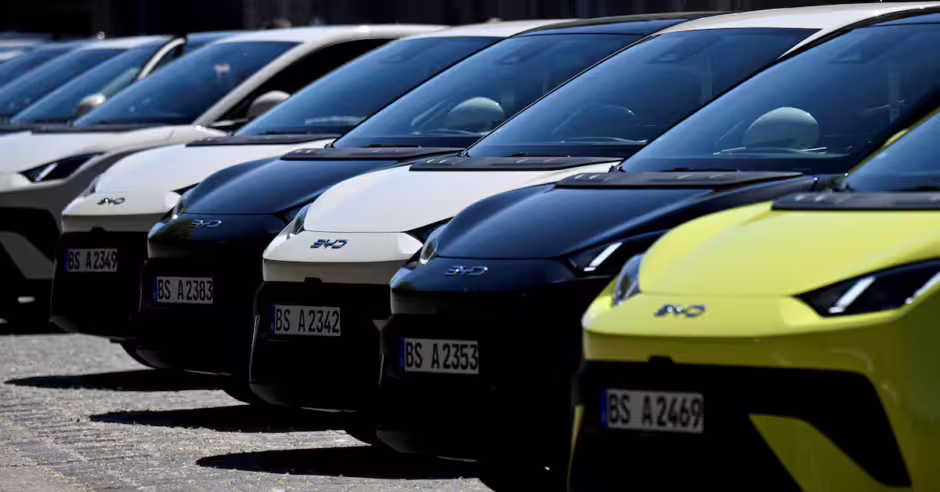 Europe July Car Sales Rise Most Since April 2024 As Byd Overtakes Tesla