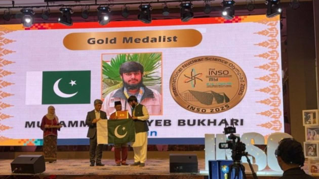 Tayyeb Bukhari gold medalist Nuclear Science Olympiad 2025