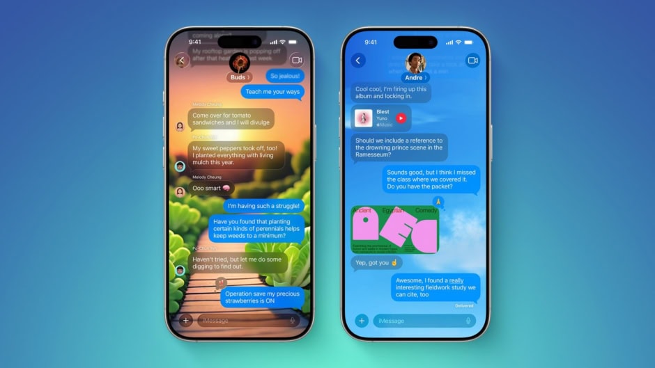 iOS 26 Messages Backgrounds
