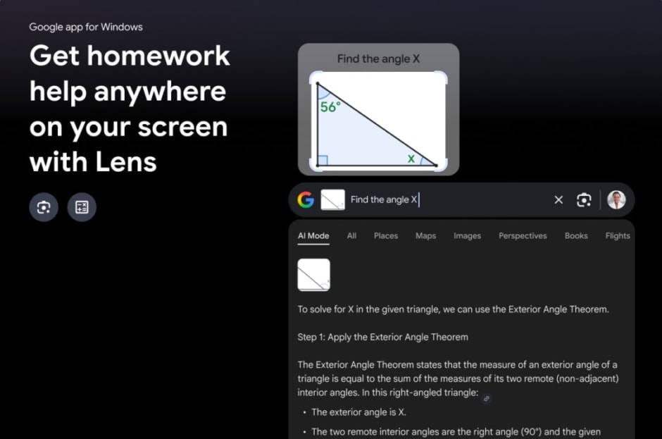 Google visual search tool
