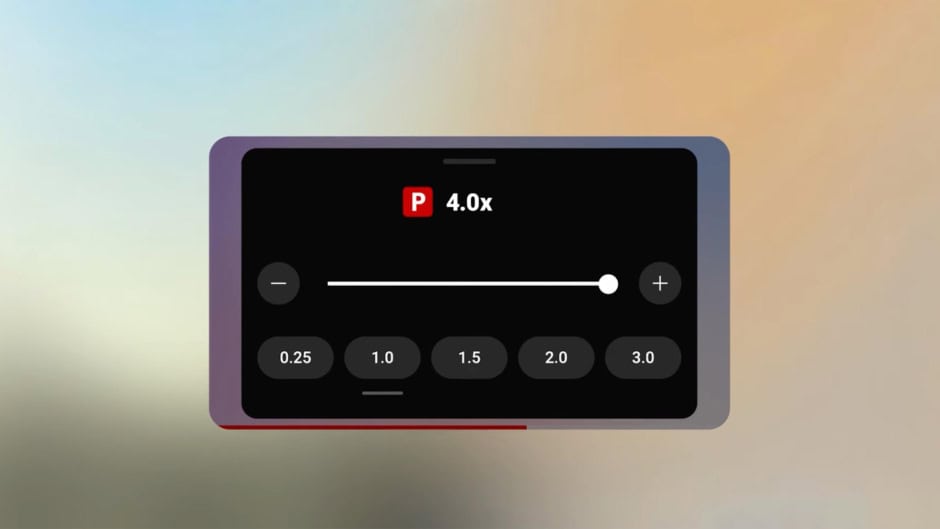 Youtube video playback speed