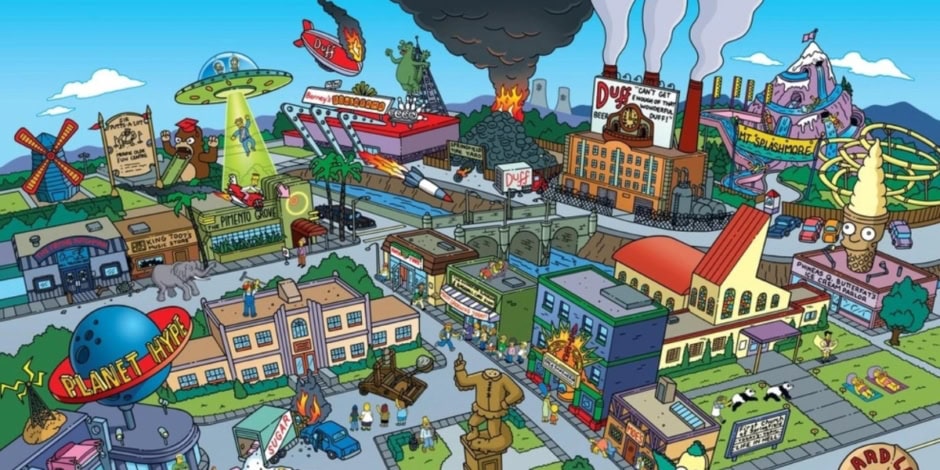 Fortnite Leak Reveals Simpsons Springfield Map For Next Season