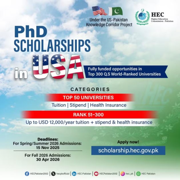 Hec Launches Fully Funded Phd Program At Top 300 Us Universities 