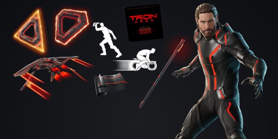 Tron Ares skin Fortnite crossover