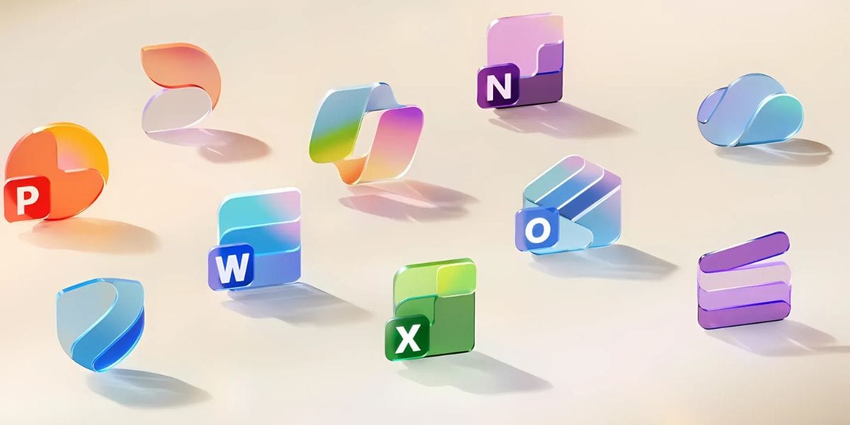 Microsoft Decides To Take A Leaf From Apples Book Redesigns Office Icons Glossy 