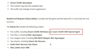 Resident Evil Requiem Capcom Accidentally Leaks Leon Kennedy 