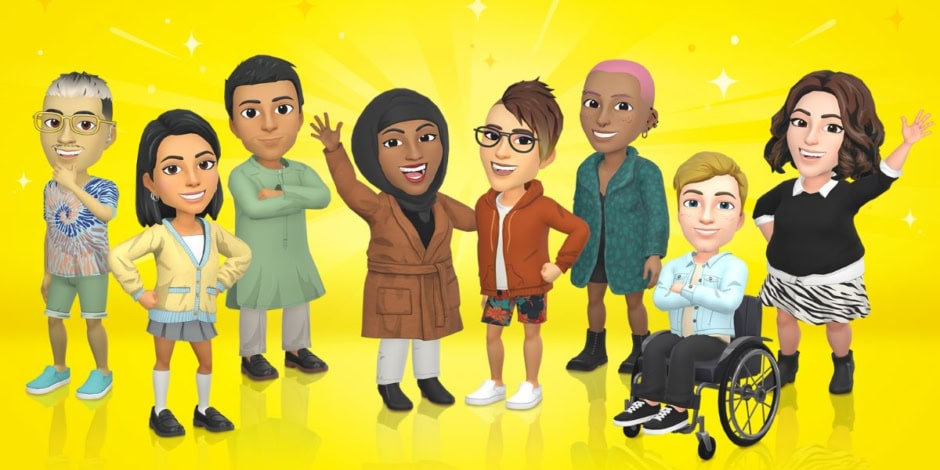 Snapchat tests 3D Bitmoji Plaza on web for shared avatar spaces