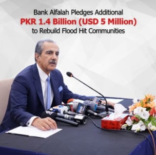 Bank Alfalah Announces Pkr 1 4 Billion Flood Relief Commitment 