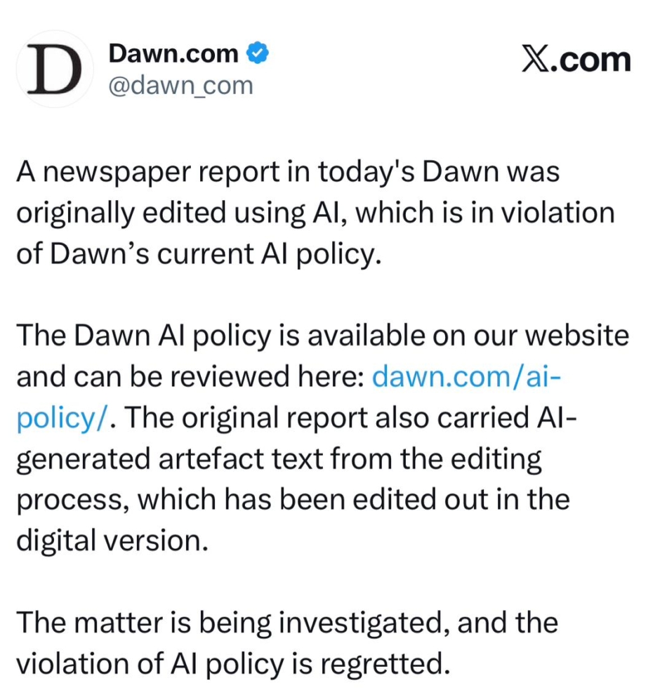 Dawn news respond
