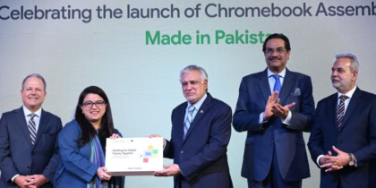 First Chromebook Assembly Line Inaugurated Google Deepens Local Presence In Pakistan