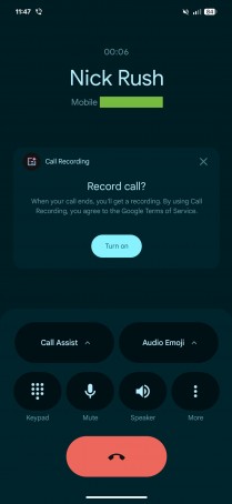 Google Adds Call Recording