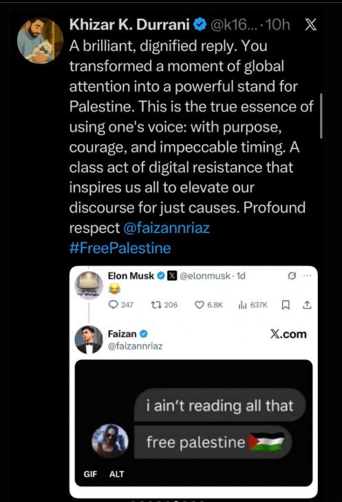 Khizar K. Durrani on viral Pakistani post