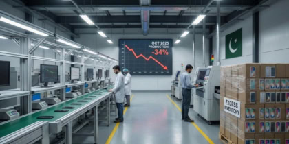 Pakistans Mobile Production Plummets 34 Yoy In October