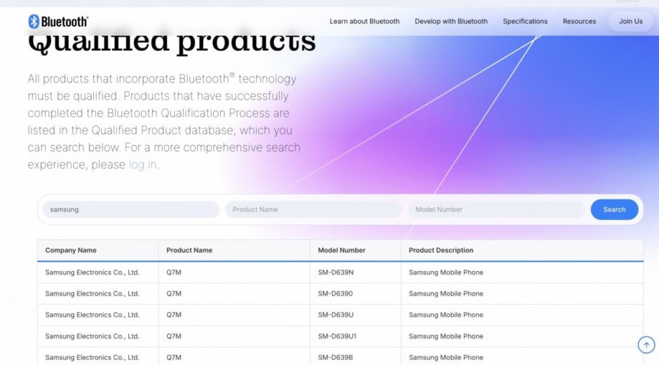 Samsung’s Tri-Fold Bluetooth Certification
