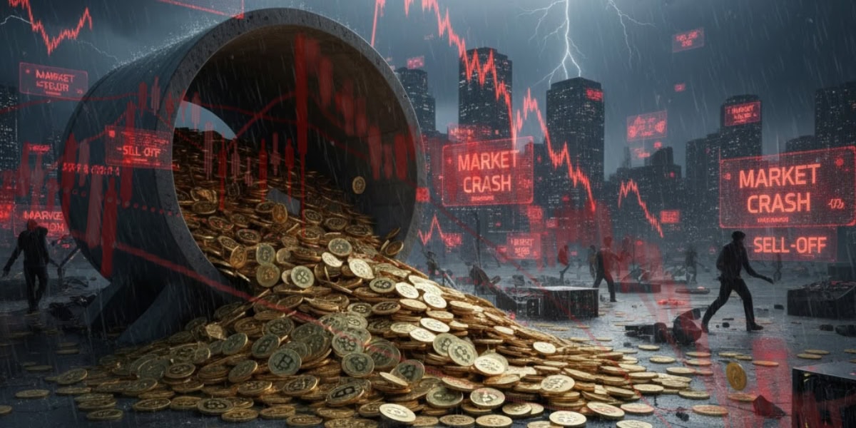 Crypto Markets Crash on Renewed Sell-Off as Bitcoin and Altcoins Dive Deep