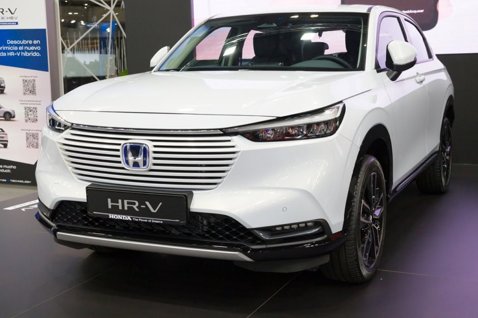 Barcelona,,spain, ,october,7,,2021:,honda,hr V,e:hev,at
