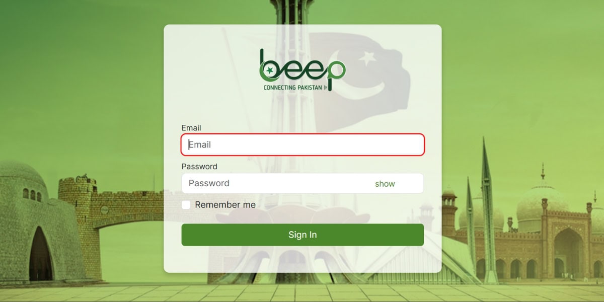 Beep App Login