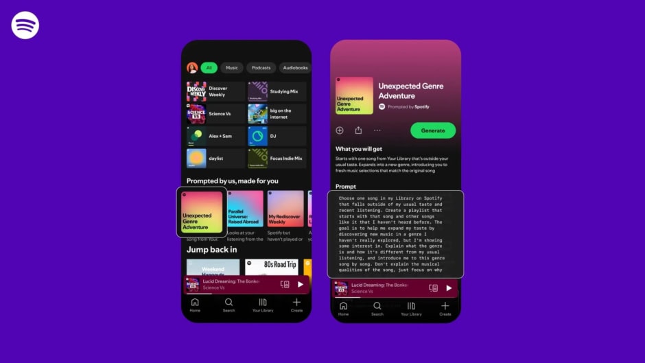 Spotify AI-Powered Prompted Playlists