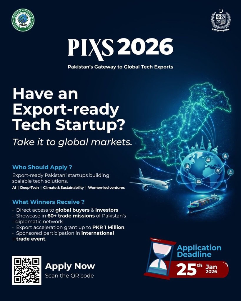 Pakistan to Host PIXS 2026 to Showcase Export-Ready Tech Startups