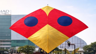 Punjab Government Installs Giant Basant Kite At Liberty Chowk
