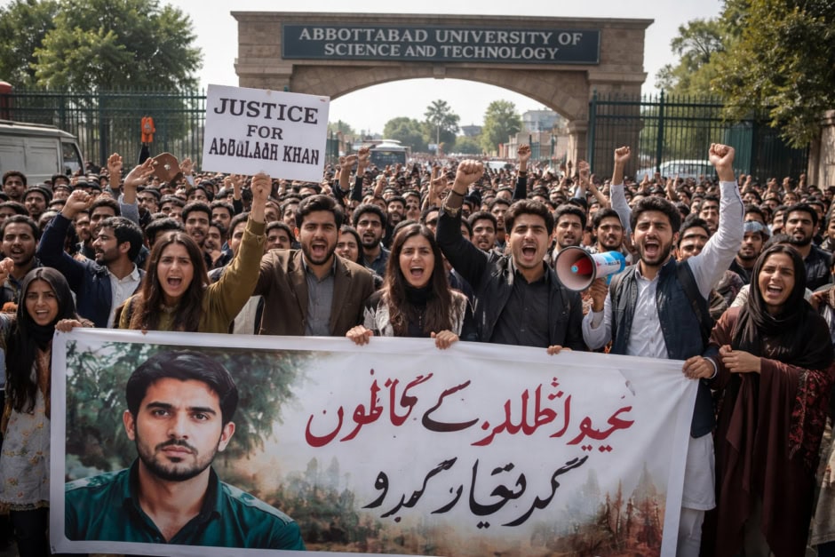 Student Protests Force Exam Cancellation At Abbottabad University