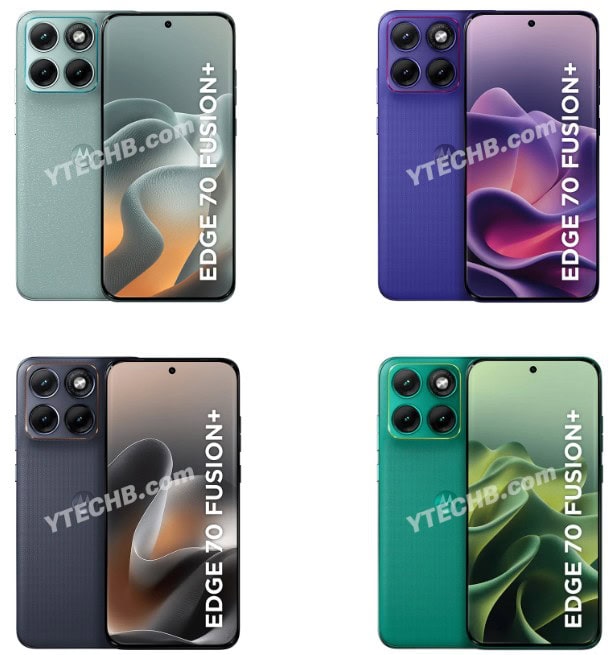 Motorola Edge 70 Fusion+ colors