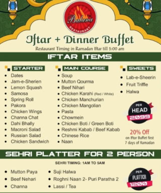 Top 5 Best Sehri Buffets Deals In Quetta For Ramadan 2026 