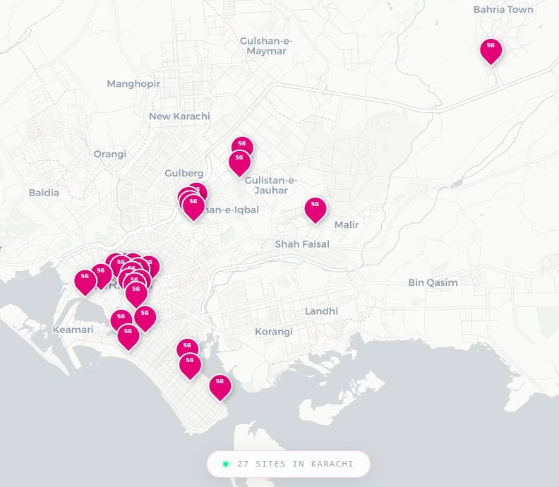 5g Working Areas In Karachi