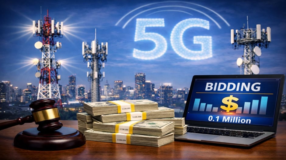 5g Spectrum Bidding Moves To Second Round With 0 1 Million Price