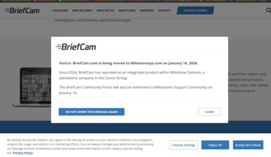 Briefcam Name Changed