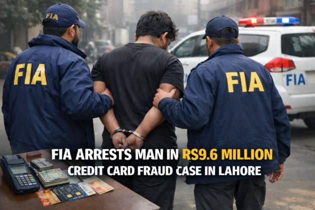 Fia Arrests Man In Rs9 6 Million Credit Card Fraud Case In Lahore