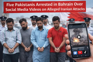 Five Pakistanis Arrested In Bahrain Over Social Media Videos On Iranian Attacks