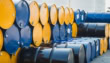 Industry,oil,barrels,or,chemical,drums,stacked,up.chemical,tank.container,of