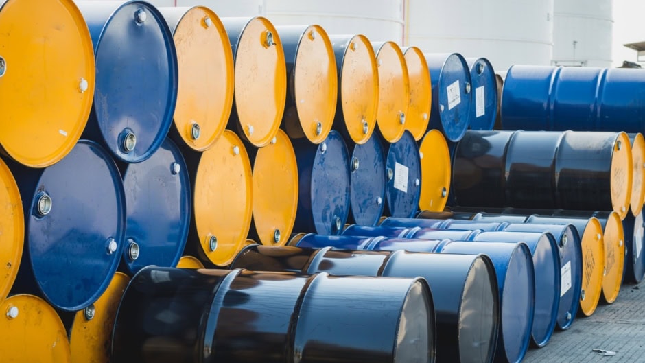 Industry,oil,barrels,or,chemical,drums,stacked,up.chemical,tank.container,of