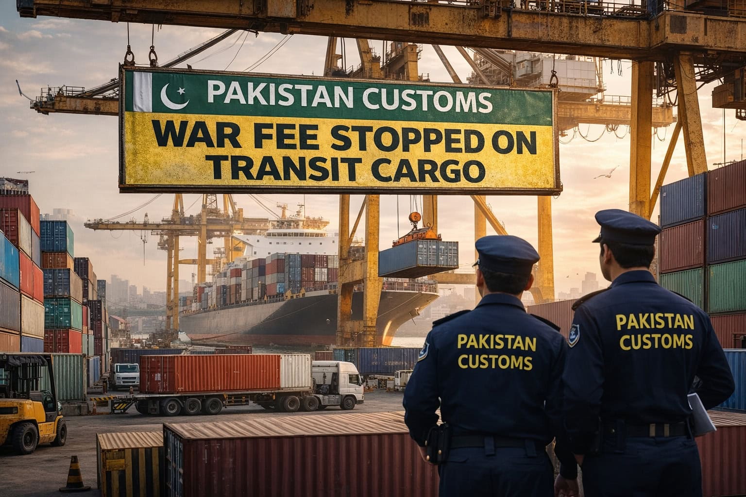 Pakistan Customs Stops Shipping Companies from Charging War Fees on Cargo Already in Transit