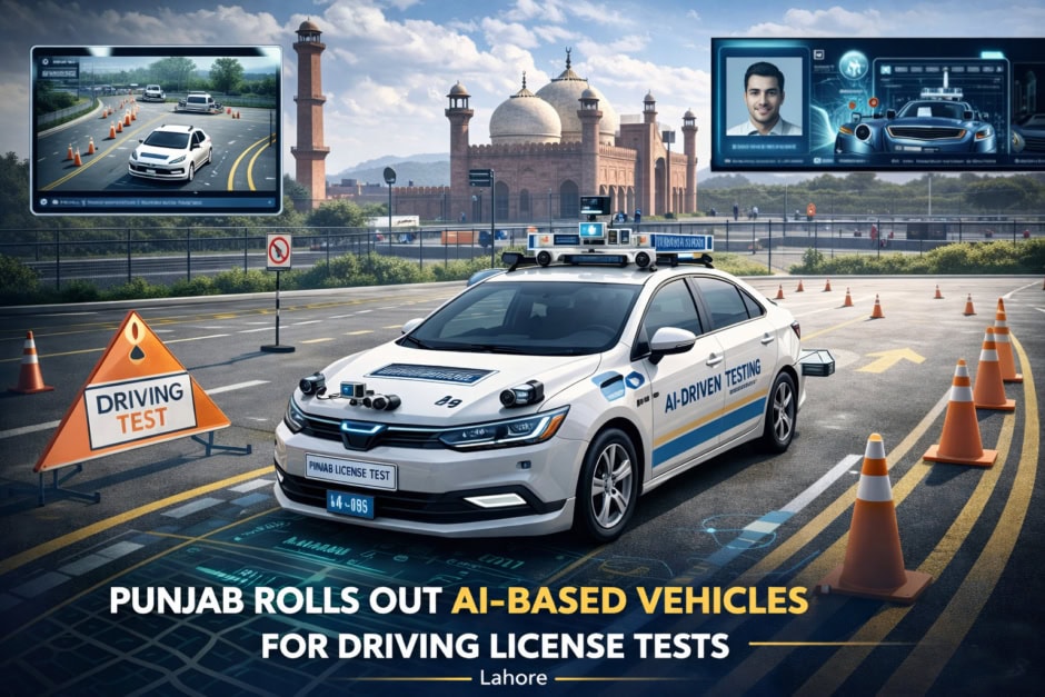 Punjab Introduces Ai Based Vehicles For Driving License Tests In Lahore