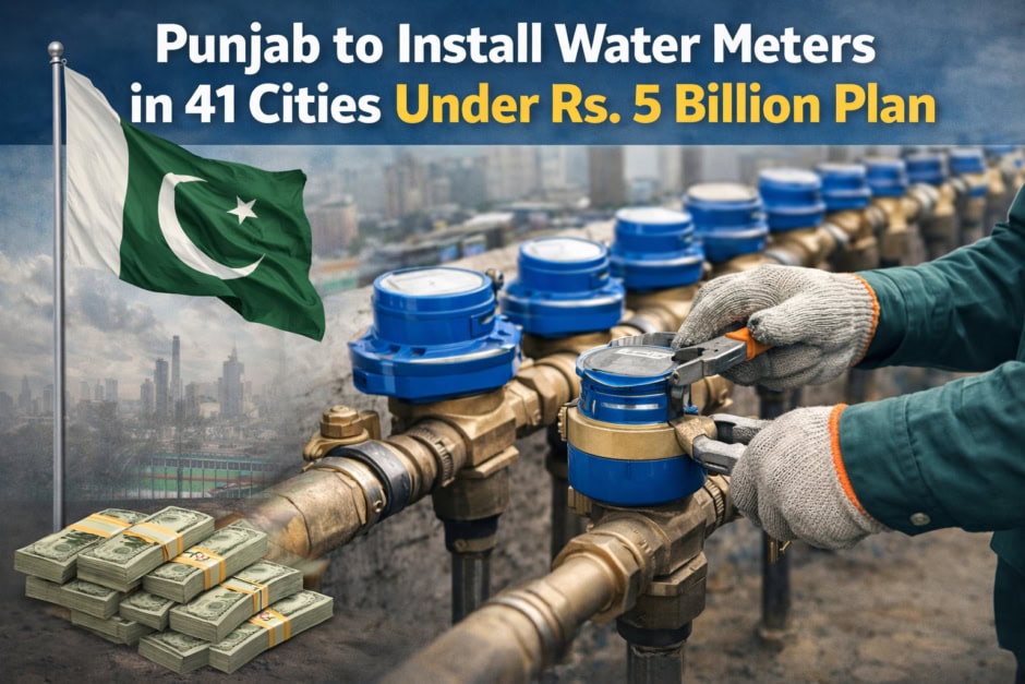 Punjab To Install Water Meters In 41 Cities Under Rs 5 Billion Plan