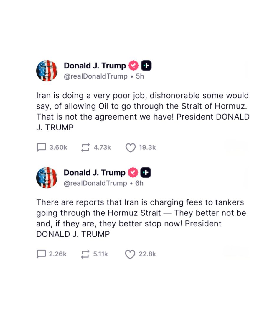 Iran Demands Bitcoin Toll for Strait of Hormuz Passage: Trump Issues Warning