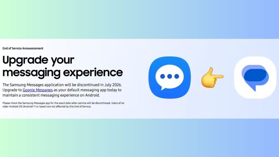 Samsung Messages App Will Be Discontinued In July 2026