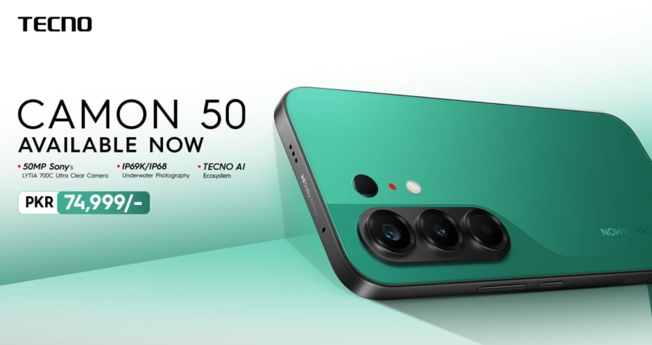 TECNO CAMON 50 Launches in Pakistan